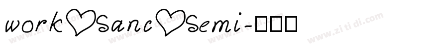 work sanc semi字体转换